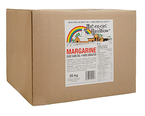 MARGARINE DURE NON HYDROGÉNÉE NON SALÉE ARC-EN-CIEL 20 kg