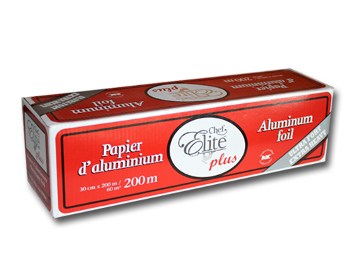 ROULEAU DE PAPIER D'ALUMINIUM EXTRA FORT - CHEF ELITE - 30 cm x 200 m