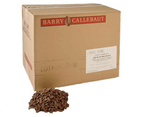 MORCEAUX DE CHOCOLAT NOIR 70% 2000CT - BARRY CALLEBAUT 45 lbs - 20.412 kg