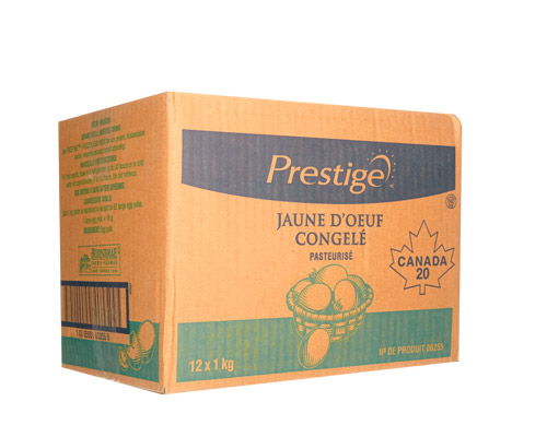 JAUNES D'ŒUFS NATURE CONGELÉS 12 x 1 kg