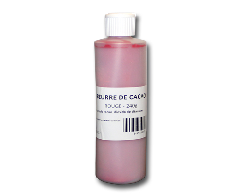 BEURRE DE CACAO ROUGE BOUTEILLE 240 g