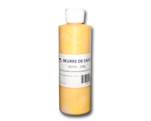 BEURRE DE CACAO JAUNE BOUTEILLE 240 g