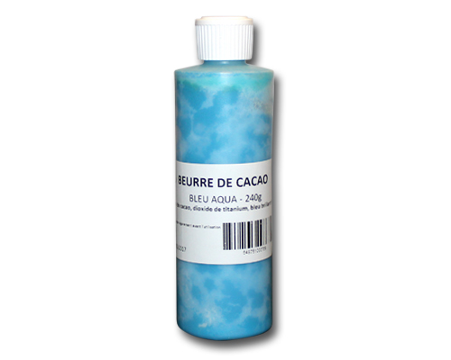 BEURRE DE CACAO BLEU AQUA BOUTEILLE 240 g