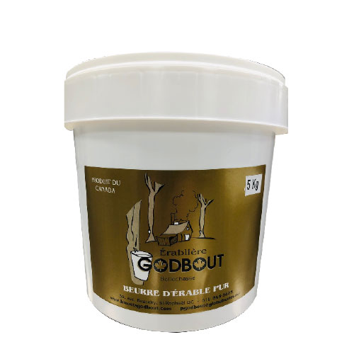 BEURRE D'ÉRABLE PUR - ÉRABLIÈRE GODBOUT - 5 kg