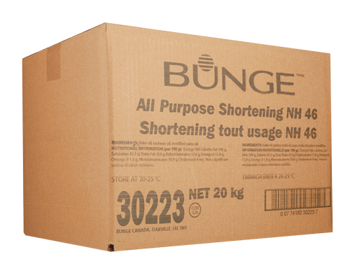 ALL PURPOSE SHORTENING NH46 - BUNGE 20 kg