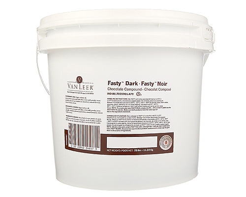 ENROBAGE À SAVEUR DE CHOCOLAT FASTY NOIR - VAN LEER - 11.34 kg