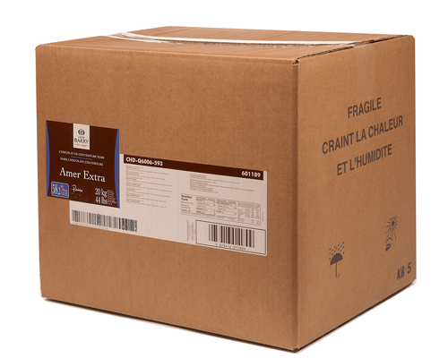 CHOCOLAT NOIR EXTRA AMER 58.5% - CACAO BARRY - 20 kg