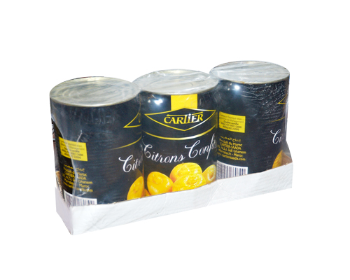 CITRON CONFIT ENTIER - CARTIER 3 x 9 lbs - 12.247 kg