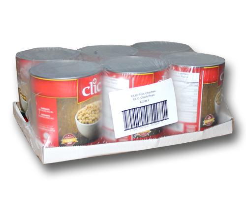 POIS CHICHE EN CONSERVES - CLIC 6 x 2.84 litres