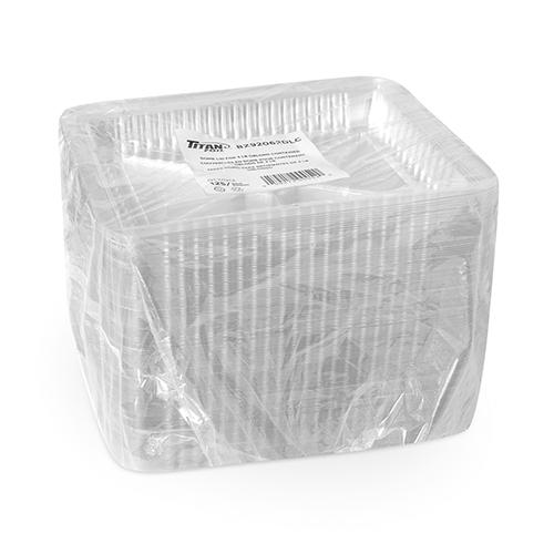 COUVERCLE BOMBÉ (DÔME) POUR CONTENANT CARRÉ CO-BZA2062 DE 3 lbs - CONGLOM 500 unités