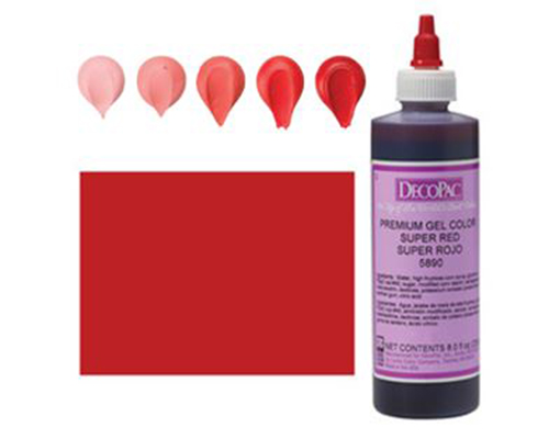 COLORANT GEL LIQUIDE SUPER ROUGE 8 oz