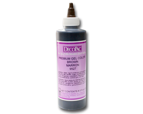 COLORANT GEL LIQUIDE BRUN 8 oz