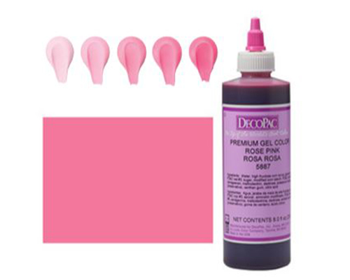 COLORANT GEL LIQUIDE ROSE 8 oz