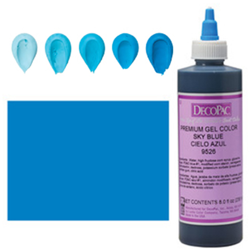 COLORANT GEL LIQUIDE BLEU CIEL 10.5 oz