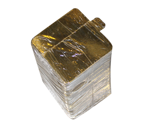 CARTON OR 3 ¼ CARRÉ AVEC LANGUETTE - EMBALLUXE 1000 unités