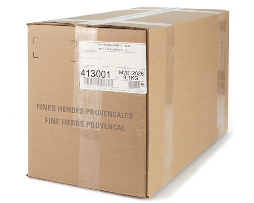 FINES HERBES DE PROVENCE; UN MÉLANGE DE BASILIC, MARJOLAINE, PERSIL ET D'ORIGAN - CEBON 9.1 kg
