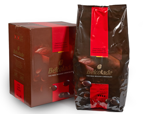 PISTOLE DE CHOCOLAT NOIR À 56%  C501/J - BELCOLADE 10 kg