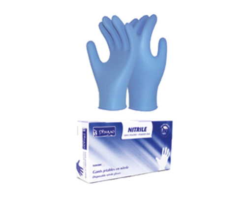 GANT EN NITRILE BLEU SANS POUDRE - XLARGE 100 UNITÉS