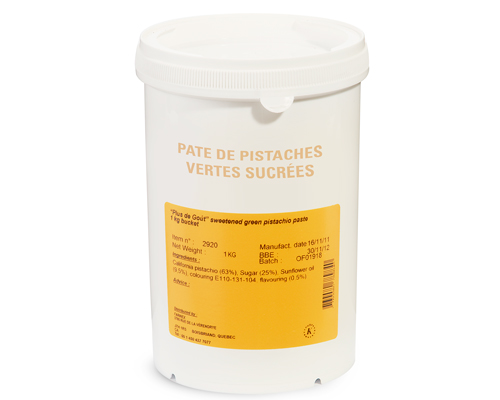 PÂTE DE PISTACHE VERTE SUCRÉE - EUROVANILLE 1 kg