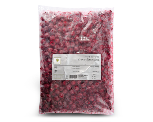 GRIOTTE DÉNOYAUTÉE (CERISE NOIRE) SURGELÉE IQF - RAVIFRUIT 5 x 1 kg