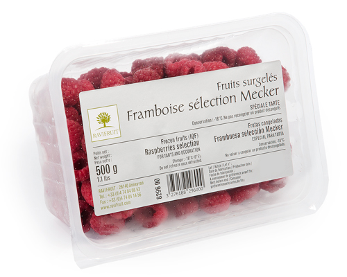 FRAMBOISE MECKER SURGELÉE IQF - RAVIFRUIT 8 x 500 g