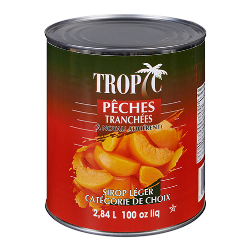 SLICED PEACHES IN LIGHT SYROP - 6 x 2.84 l