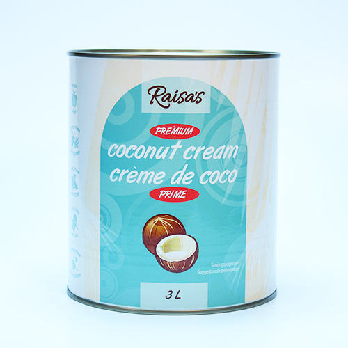 CRÈME DE NOIX DE COCO 17-18 % SANS SULPHITE - 6 x 3 L