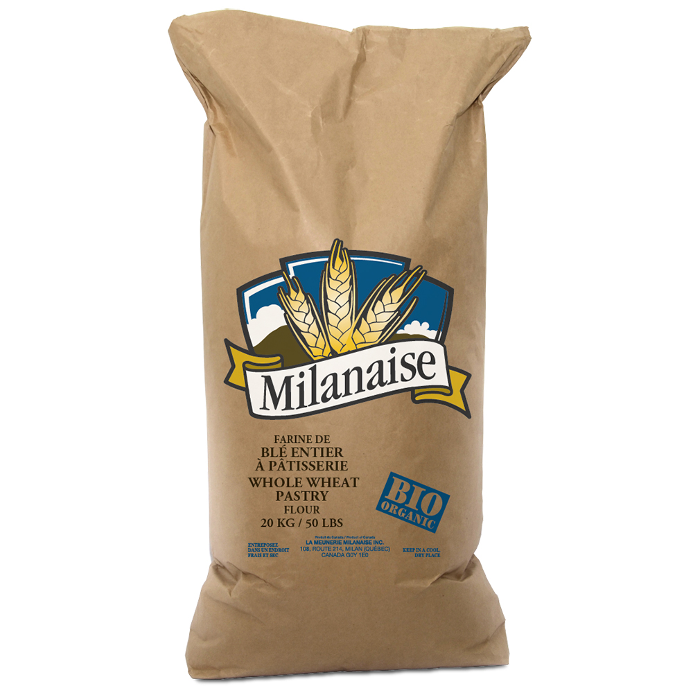 FARINE DE BLÉ ENTIER ** PÂTISSERIE ** BIOLOGIQUE - MILANAISE 20 kg