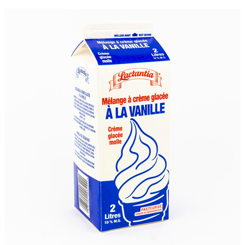 MÉLANGE À CRÈME GLACÉE À LA VANILLE -  LACTANCIA 2 litres