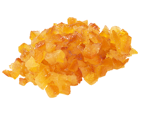 CUBES D'ÉCORCE D'ORANGE CONFITES  ÉGOUTTÉE 05019 5 mm x 8 mm 5 kg