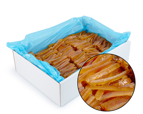 LAMELLES D'ÉCORCES D'ORANGE CONFITES ÉGOUTTÉES - CRUZILLES - 5 kg