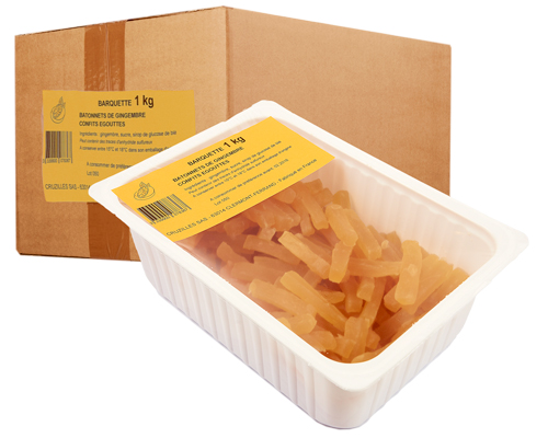CUBES DE GINGEMBRE CONFITS POUDRÉS 6 x 6 x 6 5 kg