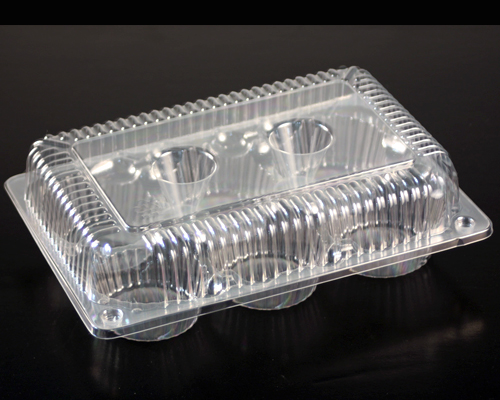 CONTENANT POUR 6 MUFFINS 8 11/16 x 6 1/8 x 2 5/8 500 unités