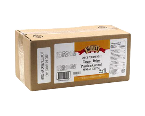 SAUCE POUR COUPE GLACÉE AU CARAMEL DELUXE - MCLEAN 5 x 1 kg