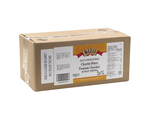 SAUCE POUR COUPE GLACÉE AU CHOCOLAT DELUXE - MCLEAN 5 x 1 litres