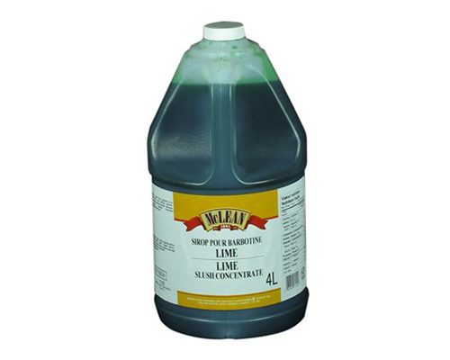 SIROP POUR BARBOTINE À SAVEUR DE LIME - MCLEAN 2 x 4 litres
