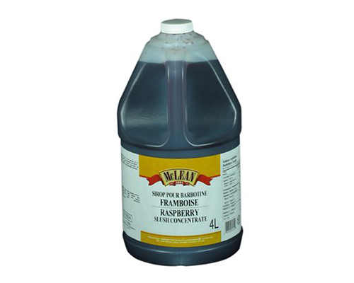 SIROP POUR BARBOTINE  À SAVEUR DE FRAMBOISE  - MCLEAN 2 x 4 litres