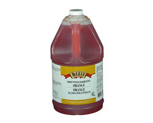 SIROP POUR BARBOTINE À SAVEUR D'ORANGE - MCLEAN 2 x 4 litres