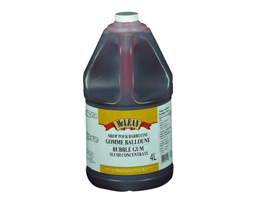 SIROP POUR BARBOTINE À SAVEUR À SAVEUR DE GOMME BALLOUNE - MCLEAN 2 x 4 litres