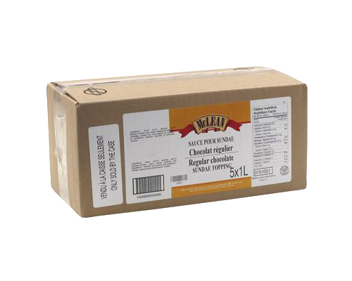 SAUCE POUR SUNDAE AU CHOCOLAT RÉGULIER - MCLEAN 5 x 1 litres