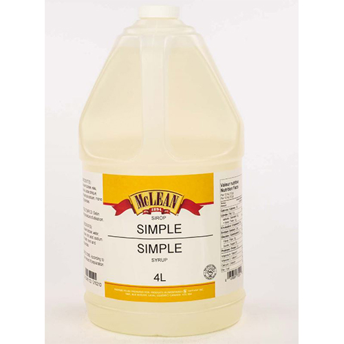 SIROP SIMPLE - MCLEAN 2 x 4 litres