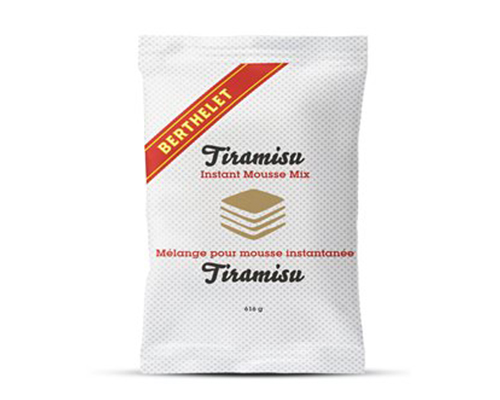 MÉLANGE POUR MOUSSE INSTANTANÉE TIRAMISU - BERTHELET 4 x 616 g