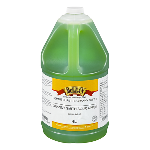 SIROP POUR BARBOTINE À SAVEUR DE POMME GRANNY SMITH   - MCLEAN 2 x 4 litres