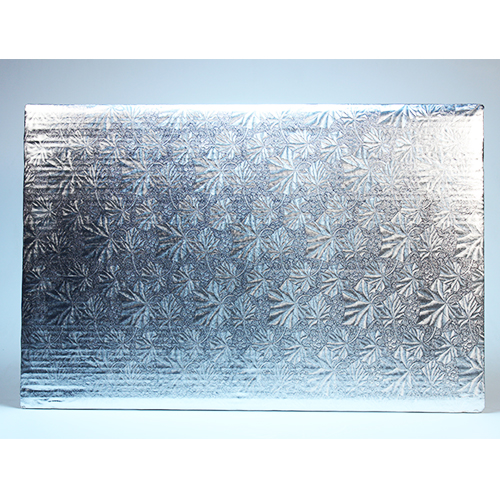 SILVER CAKE BOARD 16X24 1/2 6 units
