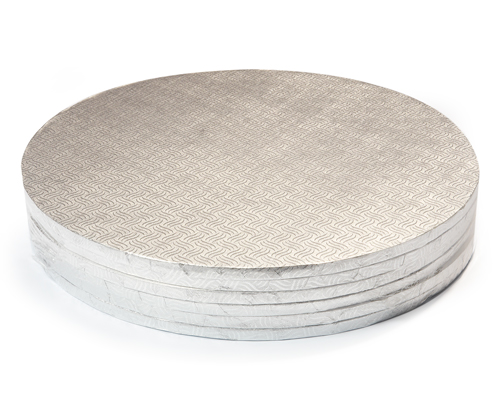 18 IN. ROUND SILVER 1/2 IN. CAKE BOARD 6 units