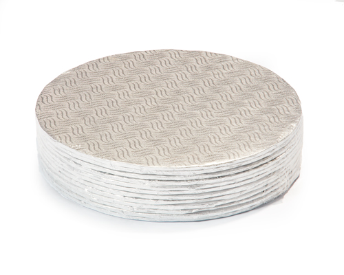 9'' ROUND SILVER CAKE BOARD 3/16 12 units