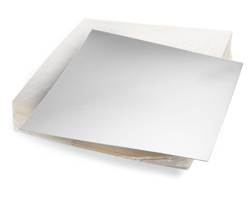SILVER 28 PTS CAKE BOARD 14X14  100 units