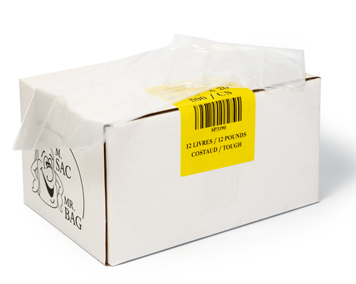POLYTHYLENE BAG 12 lb - 7 X 5 X 20 -  500 units