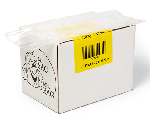 POLYTHYLENE BAG 3 lb  5 X 2 X 11 -  500 units