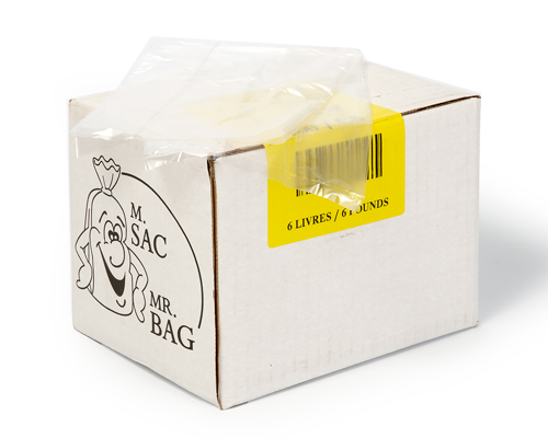 POLYTHYLENE BAG 6 lb - 5 X 3 X 15 - 500 units